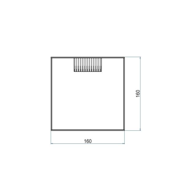 Produktbild UBD 162 163  -  Schwerlast-Unterflur-Bodendose UBD 160 inkl. belegtem Deckel aus Chromstahl, geschlossen, und 1 Bürstenauslass